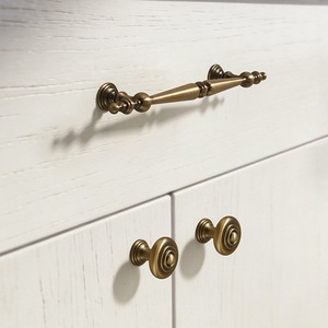 Chinese Style Brass Cabinet <b>Handles</b> Round Zinc Alloy Durable Furniture Knobs Drawer <b>Door</b> <b>Pulls</b> - Product Image 2