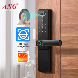 Akıllı alüminyum alaşım akıllı kapı kilidi parmak izi şifre Wifi Tuya kapı zili kamera kilidi için ahşap kapı - Product Image 3