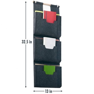 3 tasche in feltro appeso porta a muro Organizer per il giornale rivista porta File - Product Image 2