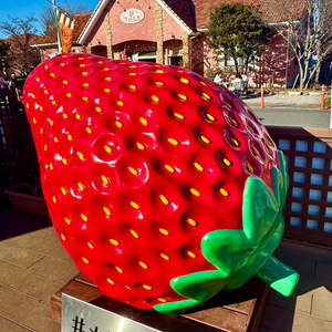 Tùy Chỉnh Lớn Ngoài Trời Vườn Tượng Sợi Thủy Tinh Dâu Tây Trái Cây Cây Điêu Khắc - Product Image 3
