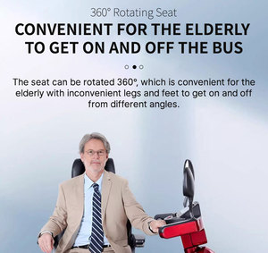 Super Long Range Four-Wheel Electric Scooter Bicycle Folding Leisure Walk <strong>Rollator</strong> for Elderly Mobility Four-Wheel - Product Image 6