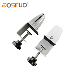 Có Thể Điều Chỉnh Nhôm Pinch Núi Kẹp Kính U Hình Dạng Bàn Khung Phân Vùng Clip Acrylic Divider Giữ Màn Hình - Product Image 2