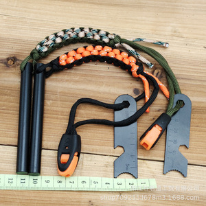 Allume-feu de survie extérieur étanche en magnésium et acier, accessoire d'outil de démarrage de feu de camping 10100 - Product Image 4
