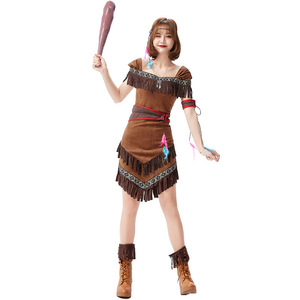 Disfraces de <span class=keywords><strong>Princesa</strong></span> Indígena de Carnaval para Mujer, Disfraz de <span class=keywords><strong>Pocahontas</strong></span> para Adultos, Disfraz de Cosplay para Fiesta de Purim - Product Image 5