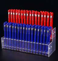 Porte-stylo de bureau en acrylique, rangement, stylo à bille, stylo Gel, présentoir PMMA, étagère pour magasin/comptoir