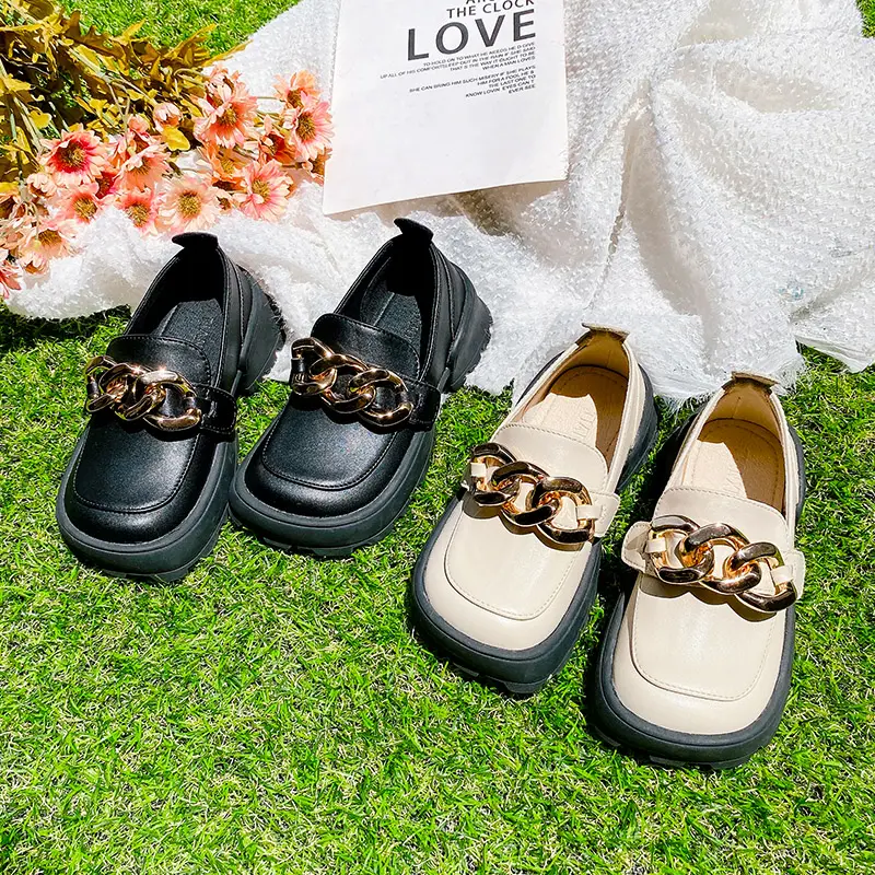 Moda Trend bambini mocassini scarpe all'ingrosso vestito personalizzato e scarpe per bambini 2022 stile britannico di scarpe da sposa per ragazze