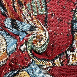 Tùy chỉnh chất lượng cao Spider-Man dệt tấm thảm chăn Anime chăn dã ngoại ngoài trời chăn - Product Image 3