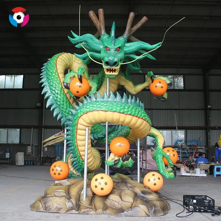 Speeltuin Decoratie Aantrekkelijke Levensgrote Animatronic Fairy Dragon