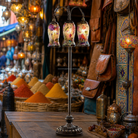 Lampe sur pied de style marocain Marrakech, lampe de sol en verre mosaïque turque