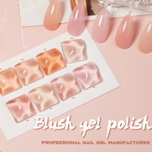 ICE NOVA Blush Gel Polish Nude Orange Rose Couleurs Soak Off Nail Spray Uv Airbrush <span class=keywords><strong>Semi</strong></span> Permanent Hema/Tpo/Hpma Free Vegan - Product Image 2