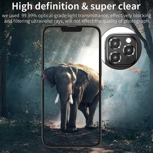 HD Clear Anti-scratch Dust Free 9H Phone Película protectora de lente de cámara de vidrio templado para <span class=keywords><strong>iPhone</strong></span> 11 12 <span class=keywords><strong>13</strong></span> 14 15 16 PRO MAX Plus - Product Image 6