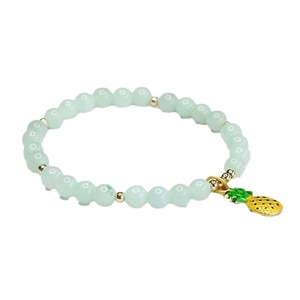 Pulseira de Jadeíta Ximang Shinzue 2026 com Contas Redondas de Jade, Atacado de Fábrica Pineapple S3090301 - Product Image 5