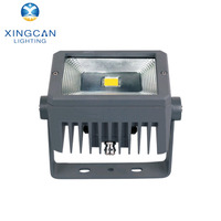 Projecteur LED carré en aluminium RGB 50W COB IP65 220V AC étanche pour paysage et extérieur