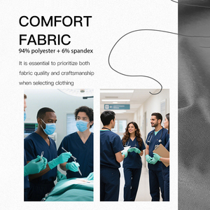 Divisa medica da infermiera in tinta unita, personalizzabile, set di abiti chirurgici da medico, abbigliamento medico da <span class=keywords><strong>donna</strong></span>, uniforme medica - Product Image 4