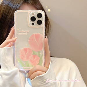 <span class=keywords><strong>Coque</strong></span> de téléphone mignonne tout compris, <span class=keywords><strong>transparente</strong></span> givrée, <span class=keywords><strong>motif</strong></span> peint de tulipes, pour <span class=keywords><strong>iPhone</strong></span> 15 14 13 12 <span class=keywords><strong>11</strong></span> Pro Max Plus - Product Image 6