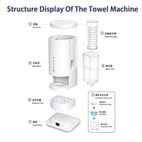 Distributeur de serviettes chaudes ABS 18 pièces à humidification automatique pour centre de soins esthétiques et spa médical – Vente directe usine OEM