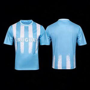 T-shirt promotionnel personnalisé pour homme, respirant, séchage rapide, par sublimation, pour club international européen, souvenir de supporter, avec logo - Product Image 3