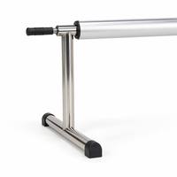 Enrouleur de bâche de piscine en aluminium pour bâche solaire, avec tube télescopique, manivelle à volant, antidérapant, écologique, support à roulettes