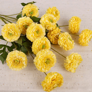 Fleur Artificielle Lotus Crème 74cm Branche Unique Haute Simulation Décoration Mariage Ornement Maison - Product Image 3