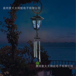 Solar Aluminum Wind Chime <b>Led</b> Outdoor Hanging Garden <b>Light</b> With <b>Light</b> <b>Sensor</b> Mono Si Cell - Product Image 4