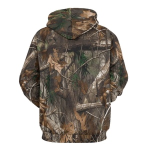 Sudadera con capucha y cremallera para hombre, estilo clásico de caza, con bordado 3D, forro polar, para otoño, lisa, teñida, de poliéster/algodón, estampada, de gran tamaño - Product Image 2