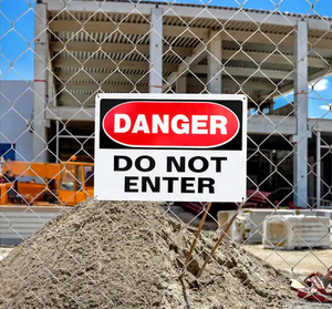 Personalizzare non toccare il pericolo aprire il segno del foro aperto aprire i segnali di sicurezza della trincea segno di pericolo personalizzato - Product Image 2