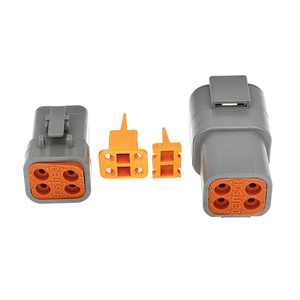 Conector Macho/Hembra DTP04-4P/DTP06-4S de <span class=keywords><strong>4</strong></span> Pines, Impermeable, Serie Deutsch DTP, Terminal de Contacto de Pin Sólido de <span class=keywords><strong>4</strong></span> Pines, Kit de Carcasa de Conector Sellado - Product Image 1