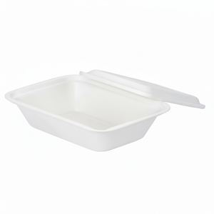 Contenitore per Pasti da 26oz con Coperchio |   100% Senza Plastica (Nessun MFPP/PP) |   95% Amido di Mais + Polpa di Legno |   Biodegradabile e Monouso - Product Image 2