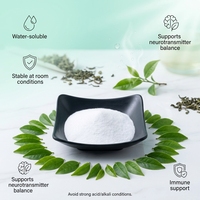 Poudre de L-théanine de qualité alimentaire 99% pure, soluble dans l'eau, prix de gros en vrac