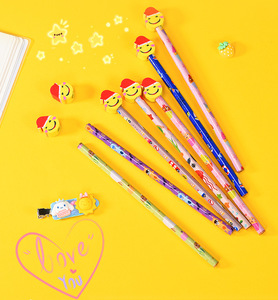 <span class=keywords><strong>Lápiz</strong></span> HB de Madera Personalizado, Kawaii y Bonito, con Borrador, para Niños Escolares, Venta al Por Mayor Económica - Product Image 4