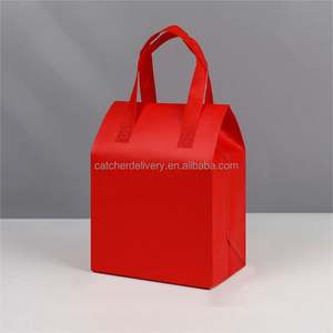 Sac isotherme non tissé personnalisable avec logo, doublure en aluminium pour café, gâteaux, sacs isothermes jetables pour aliments, sacs à emporter - Product Image 1