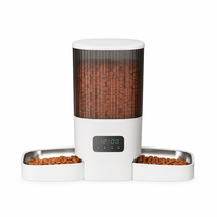 Nouveau Distributeur Intelligent pour Animaux de Compagnie 7L OEM 2026 avec Écran LCD, Contrôle par APP, Vision Nocturne, Couvercle Verrouillable, Dessiccant, Double Alimentation, Matériau ABS