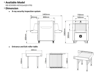 Sistema de Inspección Inteligente de Rayos X Hikvision Dual <span class=keywords><strong>View</strong></span> ISD-SC5030S-H2CVL de Alta Penetración, Alto Rendimiento y Anti-fugas - Product Image 3