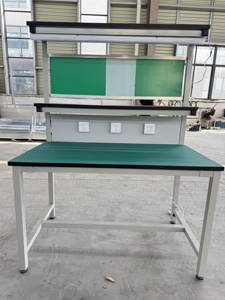Banco de Trabajo de Aluminio Farit para Carpintería, Banco de Ensamblaje de Doble Capa, Mesa de Operación Iluminada con Cajones Motorizados - Product Image 6