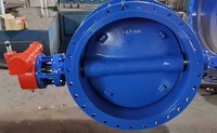 Ductile Iron Flange Type butterfly Valve with Gearbox and Handwheel DN1200 Face to Face EN558 S13 S14 PN10/16/25 Supplier
