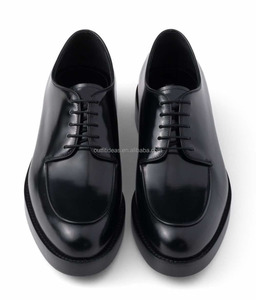Unisex Men <strong>Women</strong> Formal Leather Laced <strong>Derby</strong> Shoes Low Heel Calfskin Genuine Leather Derbys for Men Black Leather <strong>Derbies</strong> for Men - Product Image 2