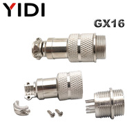 Connecteurs et prises circulaires métalliques d'aviation GX12/GX16 en cuivre, 2 à 10 broches, mâle/femelle, pour câble d'alimentation, avec connexion inversée