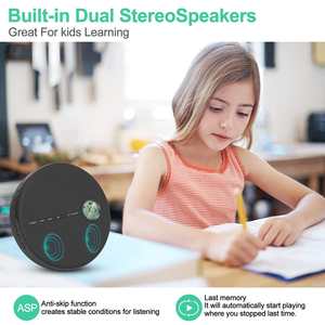 Reproductor de CD Portátil Recargable con Bluetooth, Altavoz Integrado, Batería Recargable, Reproducción de MP3, Caja de Audio para Viajes, Entrada USB y AUX - Product Image 6