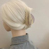 Pince à cheveux personnalisable en acétate texturé dégradé effet estompé, faite à la main, élégante, douce, féerique, de qualité supérieure, pour tresses, accessoire de fête