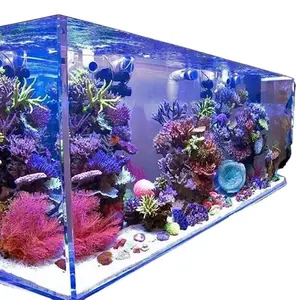 Clear Acrylic Fish Aquarium Tank Plastic Glass UV Protection Acrylic Aquarium Fish Tank