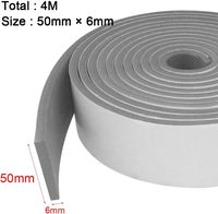 Bande d'étanchéité en mousse EVA autocollante Kuliwei à cellules fermées pour isolation phonique des interstices de portes et fenêtres