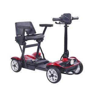 4 wheel disabled electric foldable Travel transformer battery powered electric mobility scooter