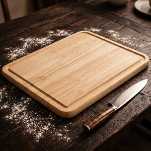 <span class=keywords><strong>Planche</strong></span> à découper <span class=keywords><strong>KitchenAid</strong></span> Classic en bois d'hévé<span class=keywords><strong>a</strong></span>, avec rainure périphérique, design réversible, facile à nettoyer, 11 pouces x 14 pouces, naturelle - Product Image 3