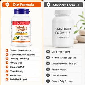 Formule personnalisée 1000mg d'extrait de Tribulus Terrestris, soutien vitalité et énergie, boost d'énergie et d'endurance pour adultes, 150 capsules - Product Image 6