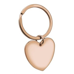 Rose Eco Box – porte-clés en forme de cœur, finition or rose, pour femmes et hommes, cadeau - Product Image 1