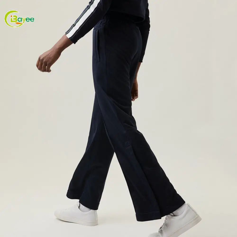 Fashion Casual Sportswear Flare Sweatpants Women Joggers Pants Cotton Wide Leg Sweatpants Blank Flare Pants
