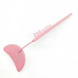 <b>Moon</b> Shape Stainless Steel Eyelash <b>Mirror</b> For Pink Powder Coated Color Regular Shape Stock Available Makeup <b>Mirror</b> - Product Image 2