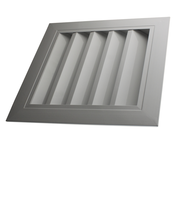 Cadre de fenêtre à persiennes carré moderne en plastique et aluminium pour la ventilation des entrepôts et des sous-sols