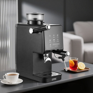 Cafetera Doméstica Semiautomática Winningstar de Doble Función y Bomba Única con Vapor, Espumador de Leche y Función de Molienda - Product Image 2