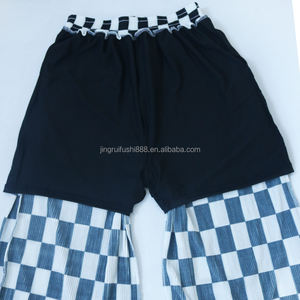 Pantaloni Plissettati da <span class=keywords><strong>Donna</strong></span> alla Moda in <span class=keywords><strong>4</strong></span> Colori con Elastico in Vita e Tasche in Tessuto Satinato Stropicciato a Quadri - Product Image 6